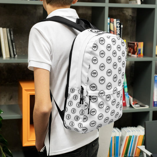 Multi Logo Print Backpack