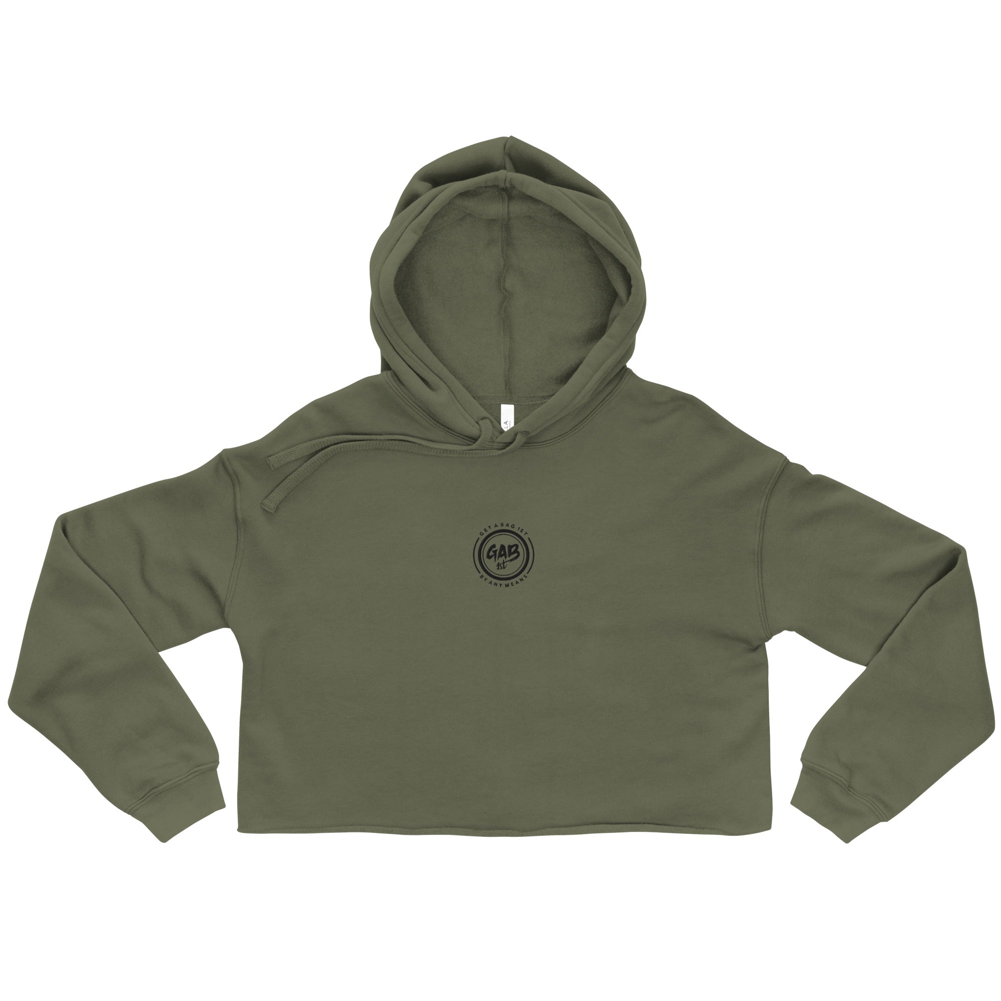 Military Green Crop buy BQA Namaste Hoodie